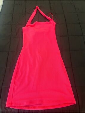 AFRM Knockout Pink Ribbed Dress NWT